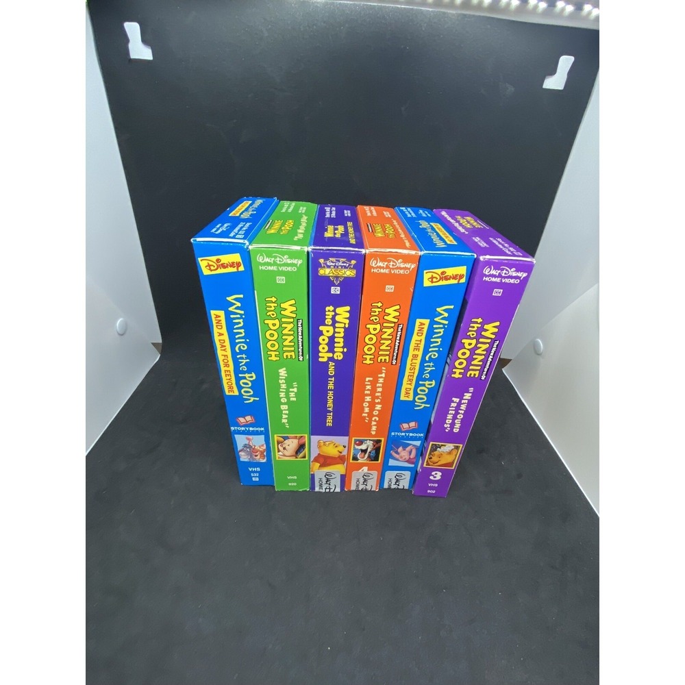 Disney Winnie the Pooh VHS Tapes Vintage 1990s Lot of 6